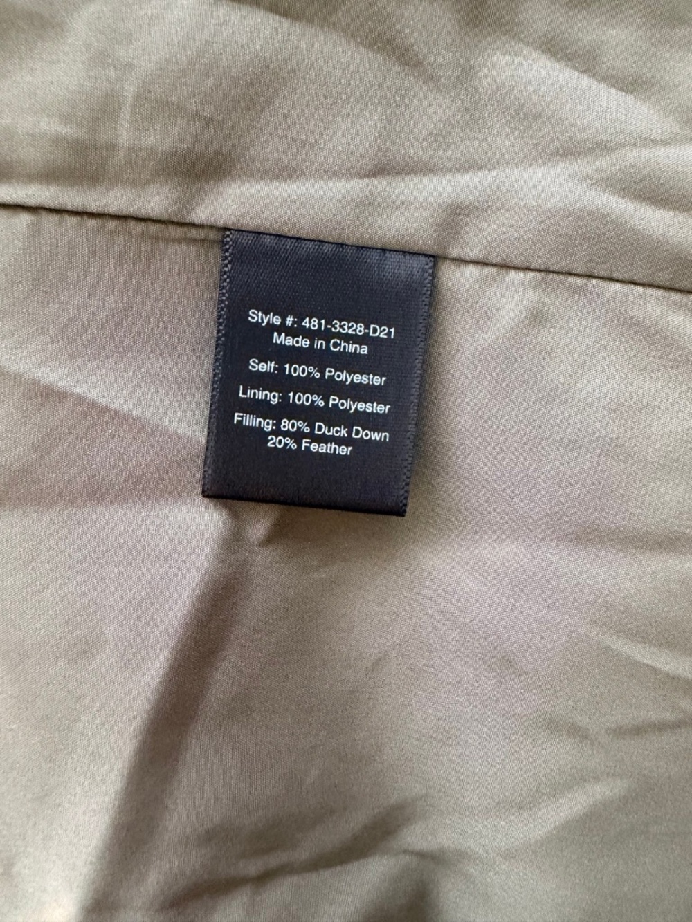 Jenni Kayne Long Puffer Coat Olive Green Hooded Down Parka Size XS - Picture 10 of 10